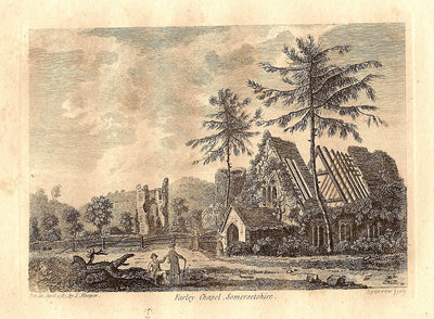 Farleigh Castle Chapel Somerset antique print 1785