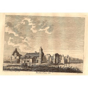 Dudley Priory Worcestershire antique print 1776