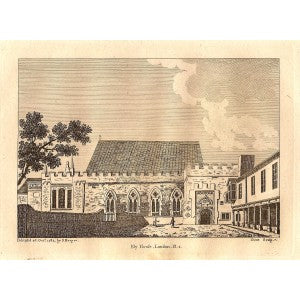 Ely House London antique print