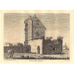 Beaumont Palace Oxfordshire antique print dated 1785