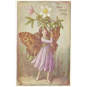 Wind Flower Fairy of Spring guaranteed vintage print