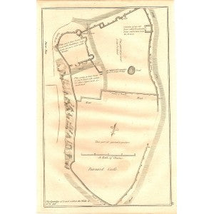 Barnard Castle County Durham antique print published 1784