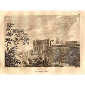 Durham Castle antique print 1784
