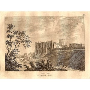 Durham Castle antique print