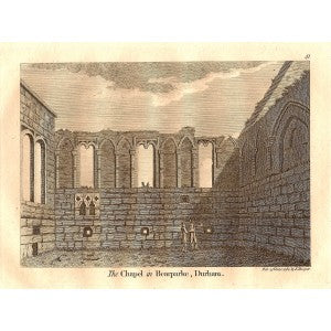 Bearpark Chapel County Durham antique print 1784