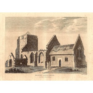 Billockby Church Norfolk antique print 1783