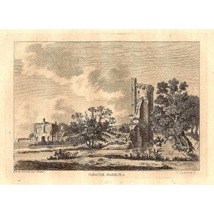Caister Castle Norfolk antique print 1784