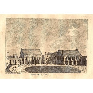 Croydon Palace Surrey guaranteed original antique print 1785