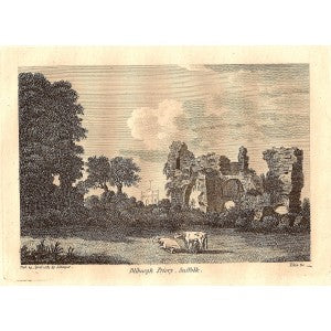 Blythburgh Priory Suffolk antique print 1785
