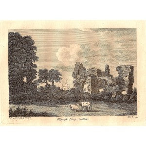 Blythburgh Priory Suffolk antique print