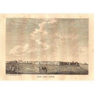 Burgh Castle Norfolk (Suffolk) antique print 1785