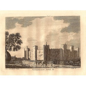 Framlingham Castle Suffolk antique print