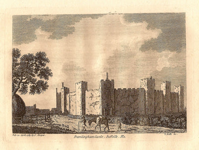 Framlingham Castle Suffolk antique print