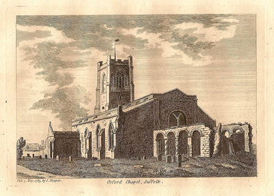 Orford Chapel Suffolk antique print