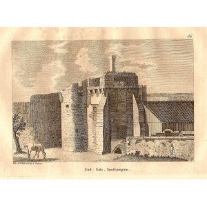 Southampton East Gate antique print