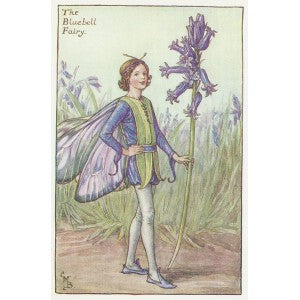 Bluebell Fairy Flower Fairies guaranteed vintage print for sale