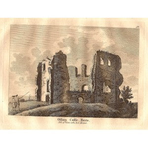 Odiham Castle Hampshire antique print