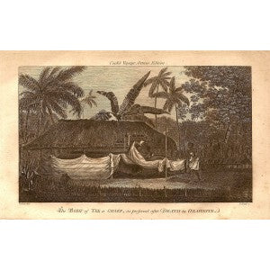 Tahiti  Otaheite antique print