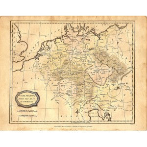 Germany antique map