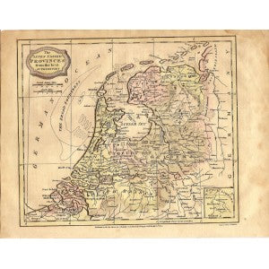 Seven United Provinces antique map 1807 2