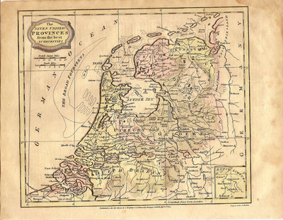 Seven United Provinces antique map 1807 2