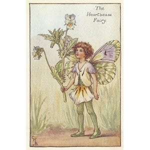 Heart's-Ease Flower Fairy vintage print for sale