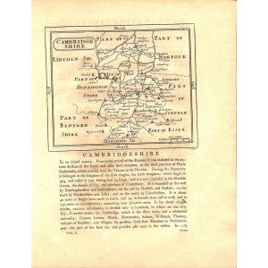 Cambridgeshire antique map 1783 4