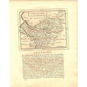 Cheshire antique map 1783 5