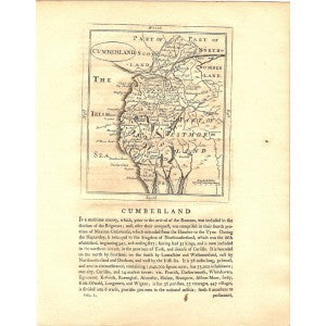 Cumberland antique map dated 1783 5
