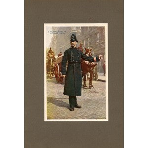 City Policeman antique print