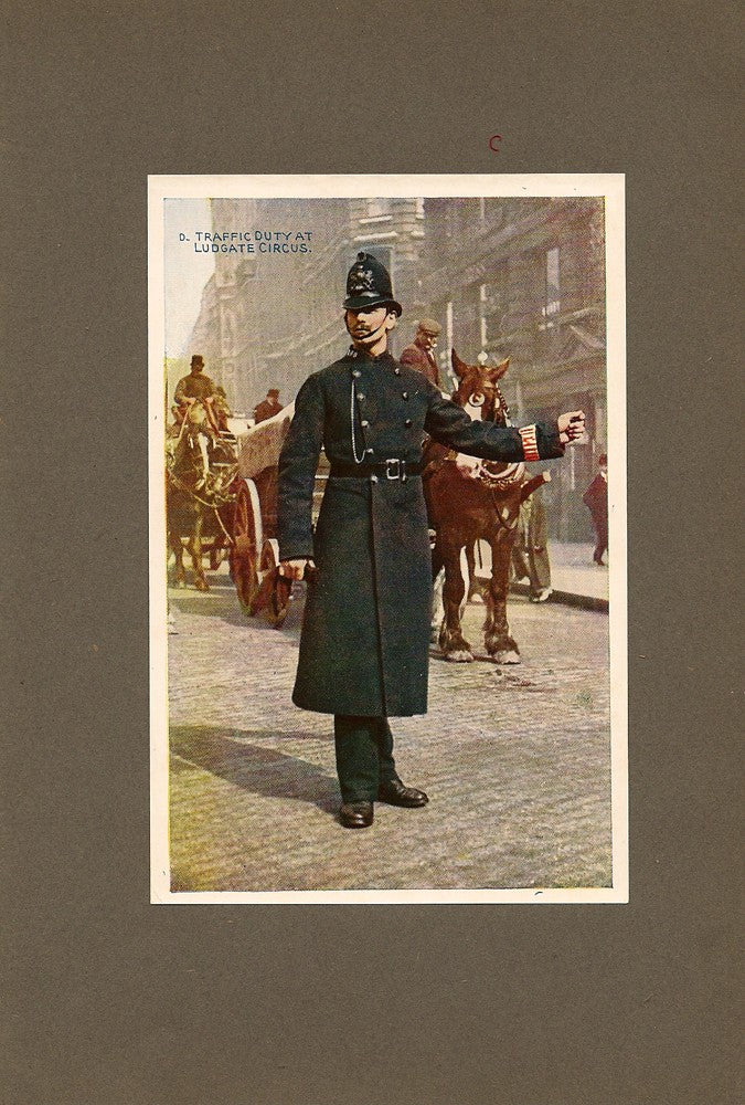 City Policeman antique print