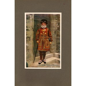 Beefeater antique print 1914
