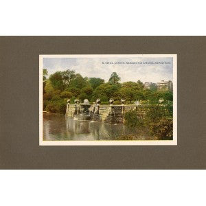 Kensington Gardens London antique print 1914