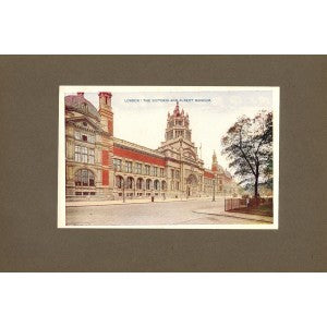 Victoria and Albert Museum antique print 1914