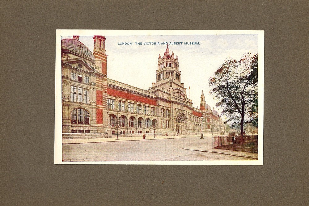 Victoria and Albert Museum antique print 1914