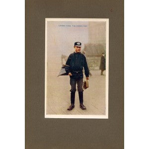 Orderly Boy in uniform antique print 1914