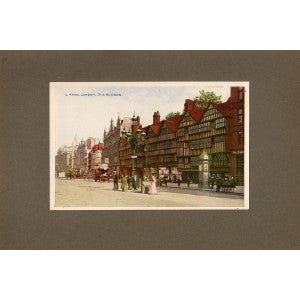 Staple Inn Holborn Bars London antique print 1914