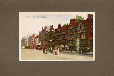 Staple Inn Holborn Bars London antique print 1914