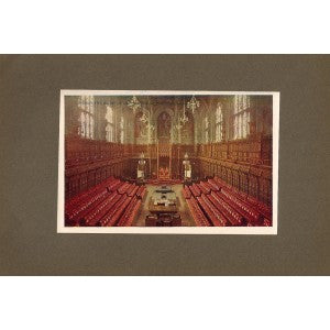 House of Lords London antique print 1914