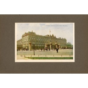 Buckingham Palace London antique print for sale