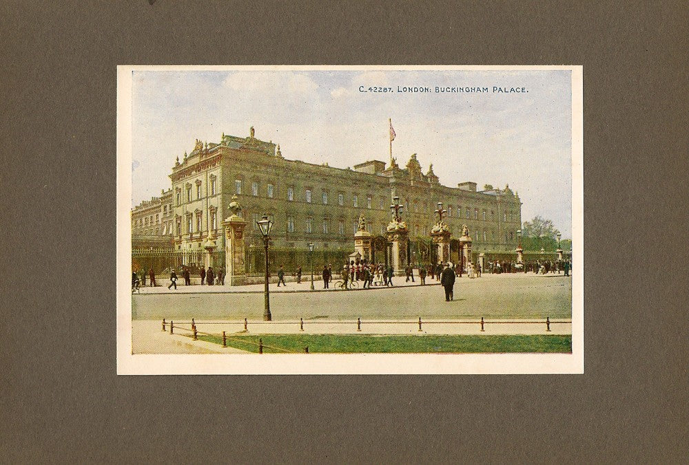 Buckingham Palace London antique print for sale