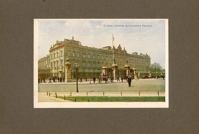 Buckingham Palace London antique print for sale