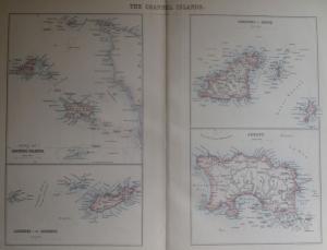 Channel Islands antique map