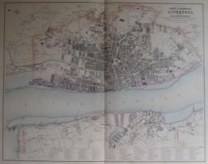Liverpool antique map