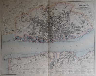 Liverpool antique map