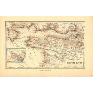 Milford Haven antique map
