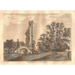 Warblington Castle Hampshire antique print