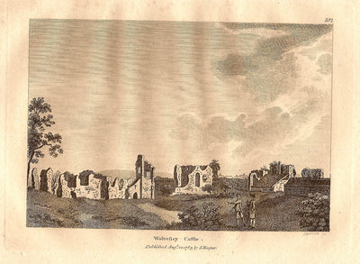 Wolvesey Castle Hampshire antique print