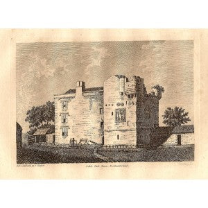 Cocklepark Tower Northumberland antique print