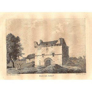 Morpeth Castle Northumberland antique print